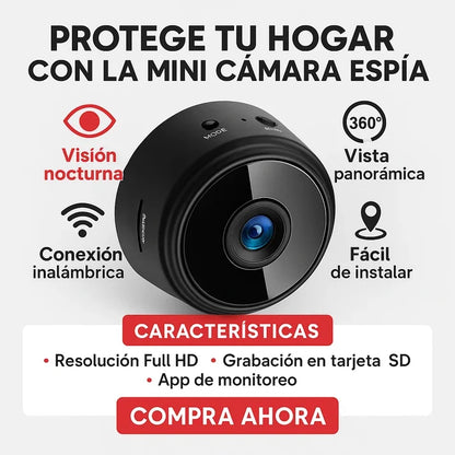 MINI CÁMARA ESPÍA DE VIGILANCIA - WIFI, FULL HD