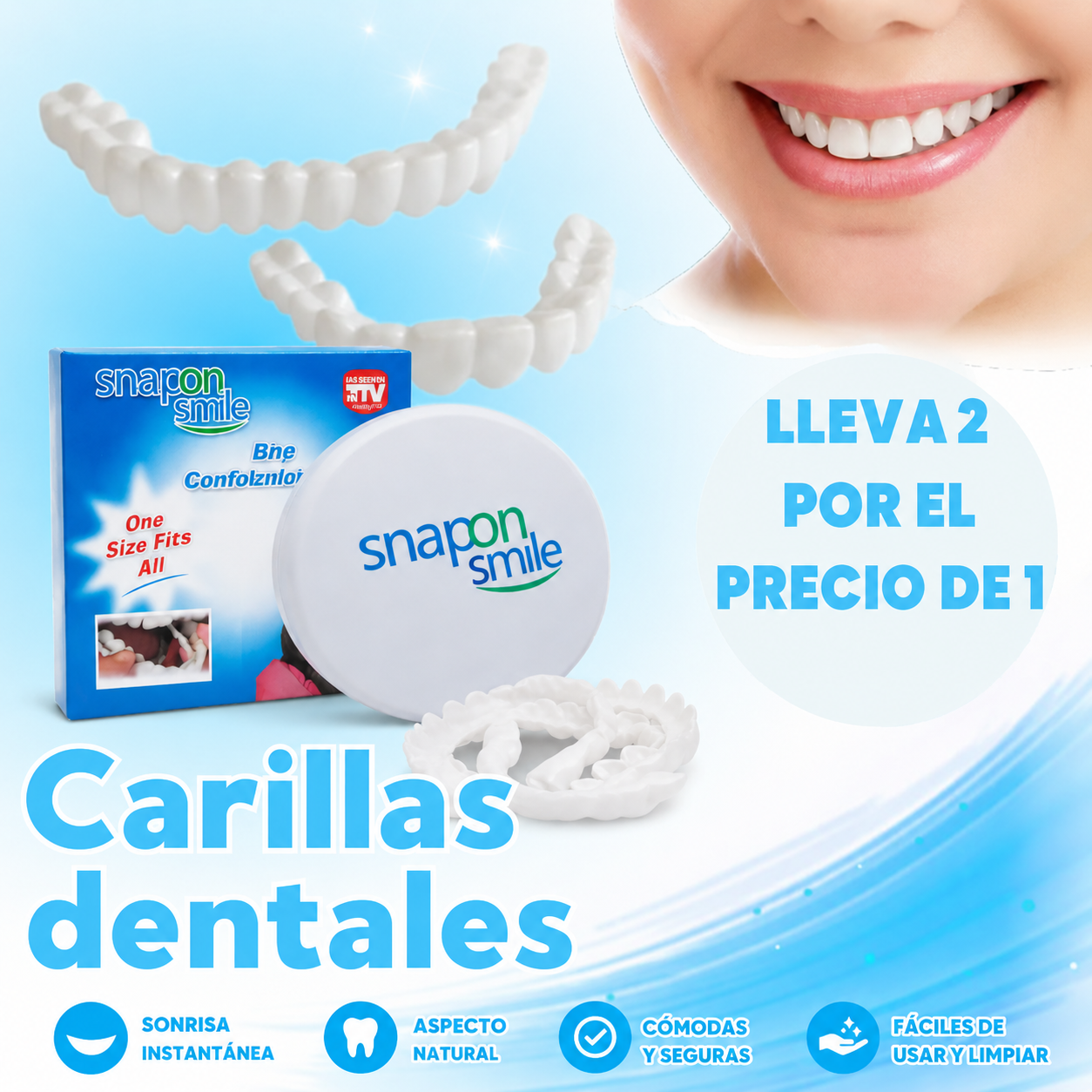 Carillas Dentales SnapOnSmile™ | Compra 1 y Llevate 2