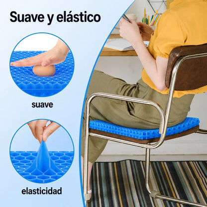 Cojín de Gel STOCK LÍDER® | Alivia los dolores de espalda, caderas y coxis