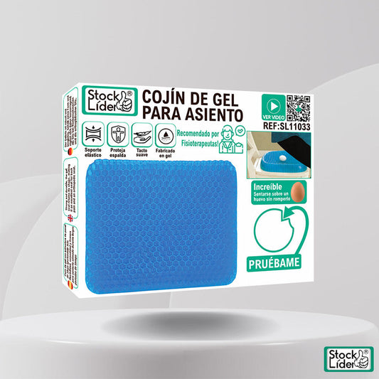 Cojín de Gel STOCK LÍDER® | Alivia los dolores de espalda, caderas y coxis